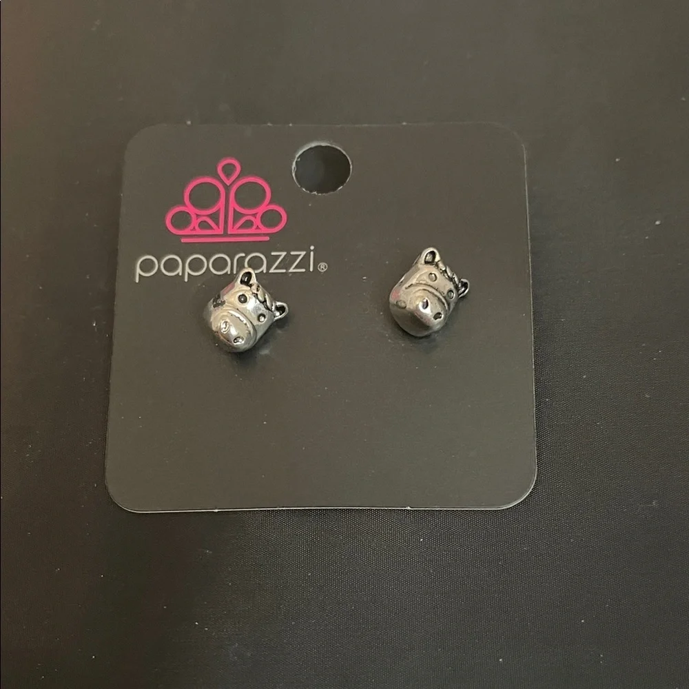 Paparazzi Silver Animal Stud Earrings